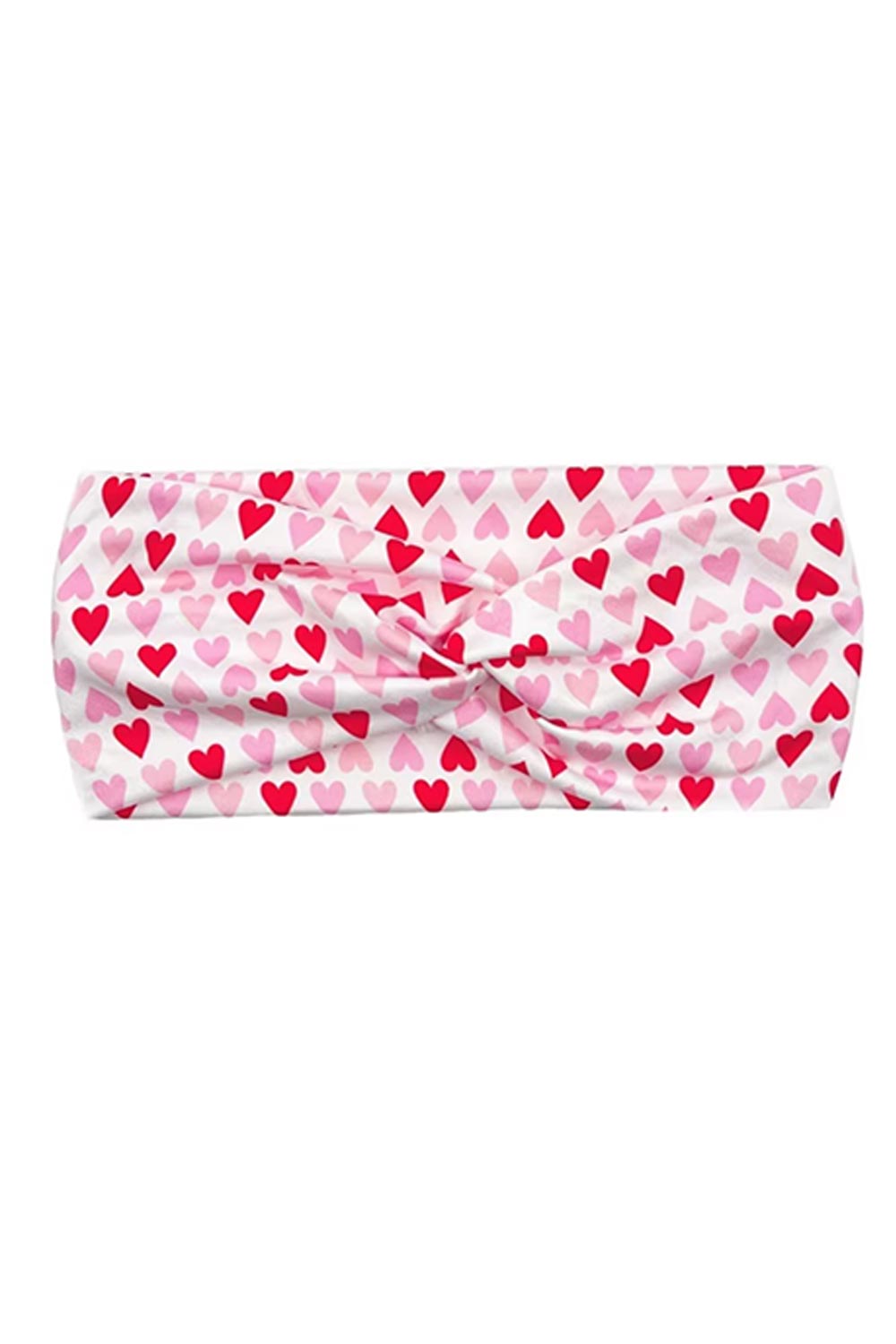 Red & Pink Heart Print Stretchy Twist Headband-accessor-Jane Claire-One Size Fits All-[option4]-[option5]-[option6]-[option7]-[option8]-Shop-Boutique-Clothing-for-Women-Online