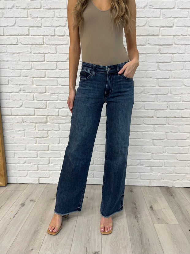 Judy Blue Addie Mid Rise Vintage Wash Wide Leg Jeans-Womens-Ave Shops-[option4]-[option5]-[option6]-[option7]-[option8]-Shop-Boutique-Clothing-for-Women-Online