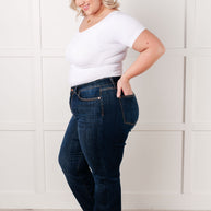 Judy Blue Alaina High Rise Classic Straight Jeans-Denim-Ave Shops-[option4]-[option5]-[option6]-[option7]-[option8]-Shop-Boutique-Clothing-for-Women-Online