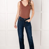 Judy Blue Alaina High Rise Classic Straight Jeans-Denim-Ave Shops-[option4]-[option5]-[option6]-[option7]-[option8]-Shop-Boutique-Clothing-for-Women-Online