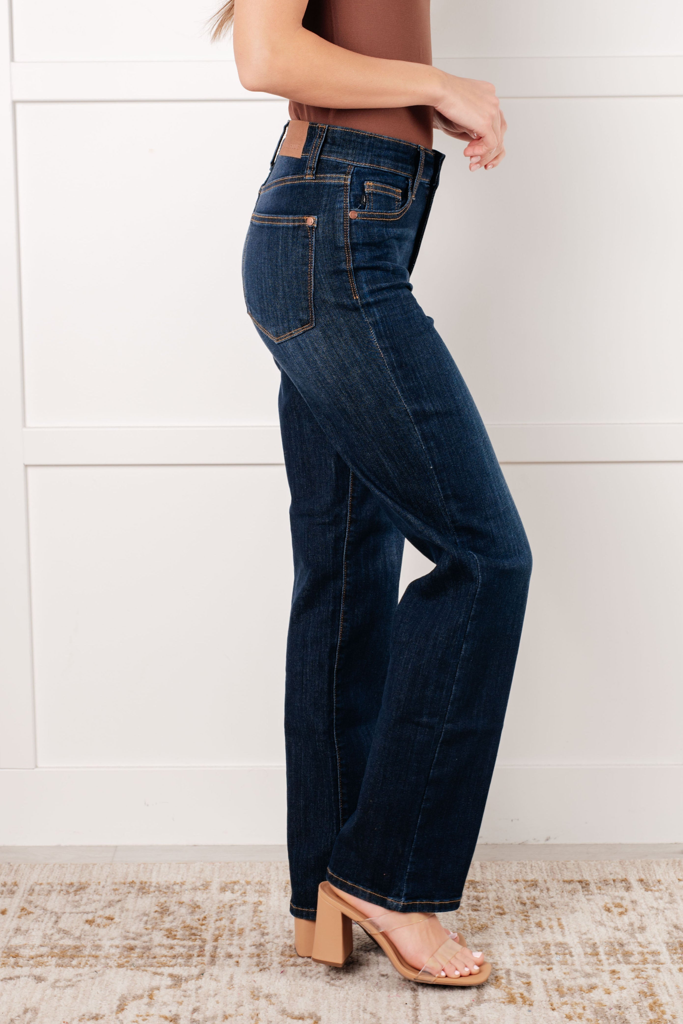 Judy Blue Alaina High Rise Classic Straight Jeans-Denim-Ave Shops-[option4]-[option5]-[option6]-[option7]-[option8]-Shop-Boutique-Clothing-for-Women-Online