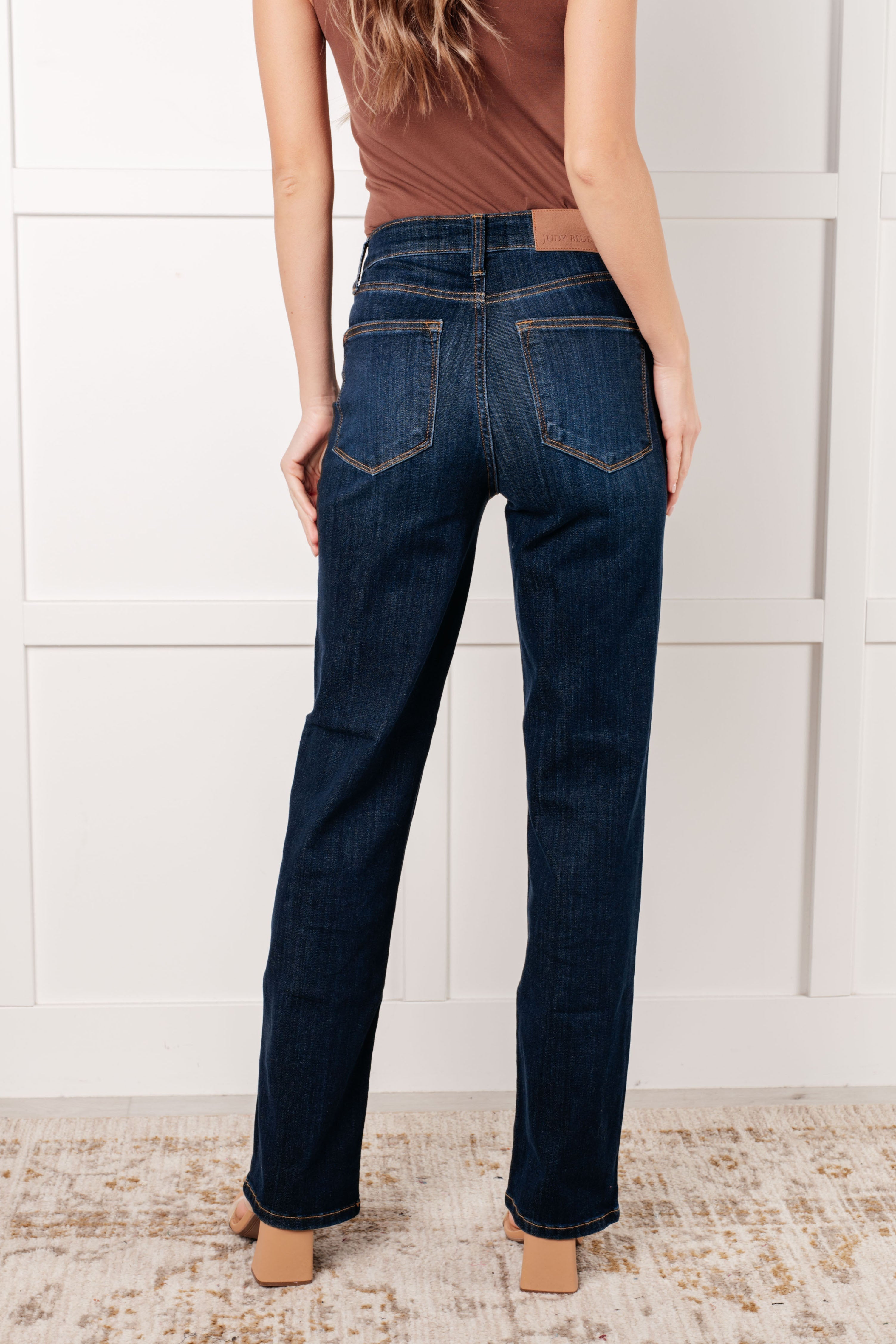 Judy Blue Alaina High Rise Classic Straight Jeans-Denim-Ave Shops-[option4]-[option5]-[option6]-[option7]-[option8]-Shop-Boutique-Clothing-for-Women-Online