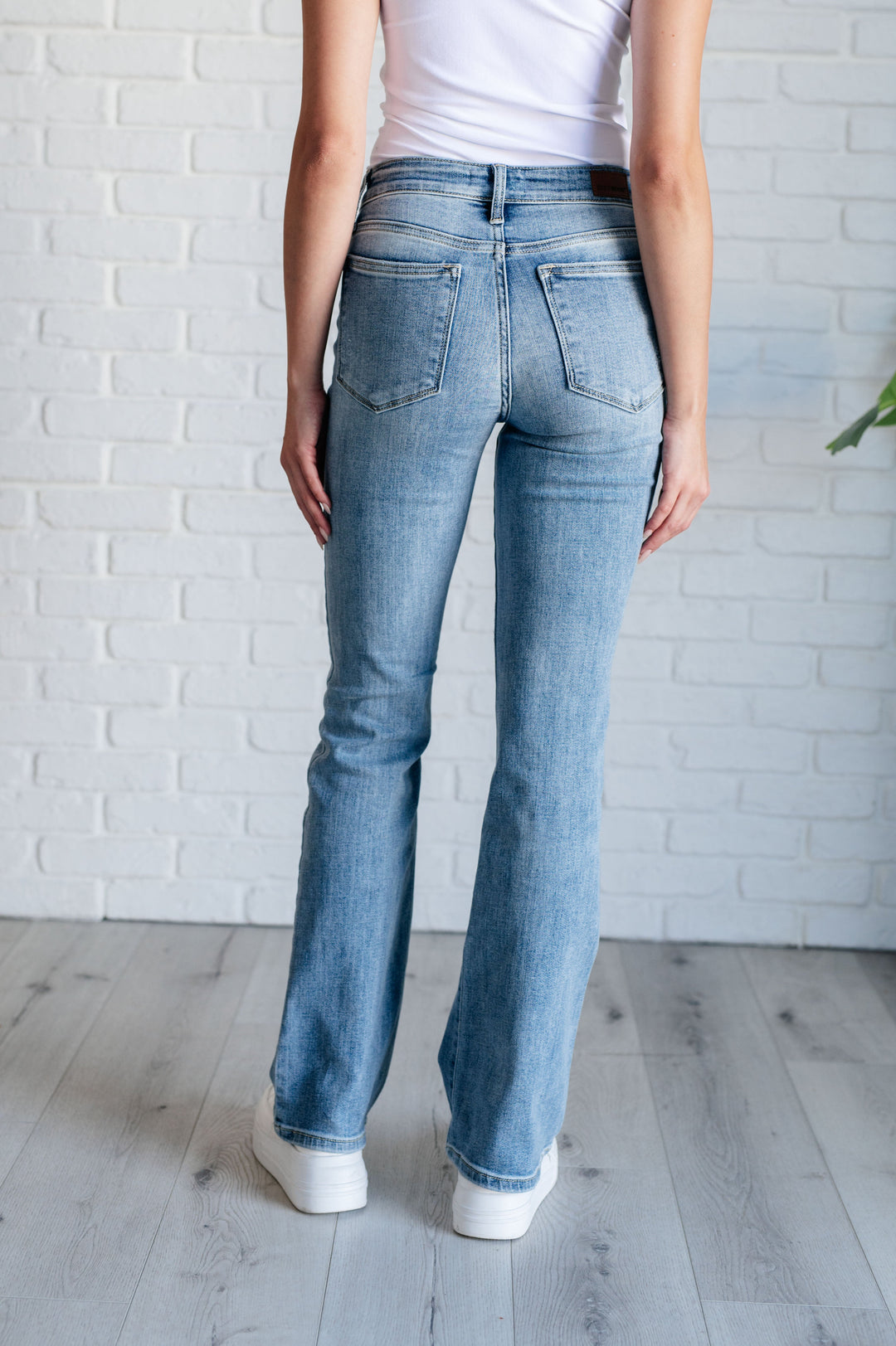 Judy Blue Alana Mid Rise Clean Bootcut Jeans-Womens-Ave Shops-[option4]-[option5]-[option6]-[option7]-[option8]-Shop-Boutique-Clothing-for-Women-Online