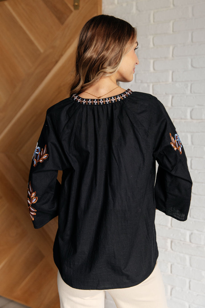 All In Me Embroidered V-Neck Blouse-Blouses-Ave Shops-[option4]-[option5]-[option6]-[option7]-[option8]-Shop-Boutique-Clothing-for-Women-Online