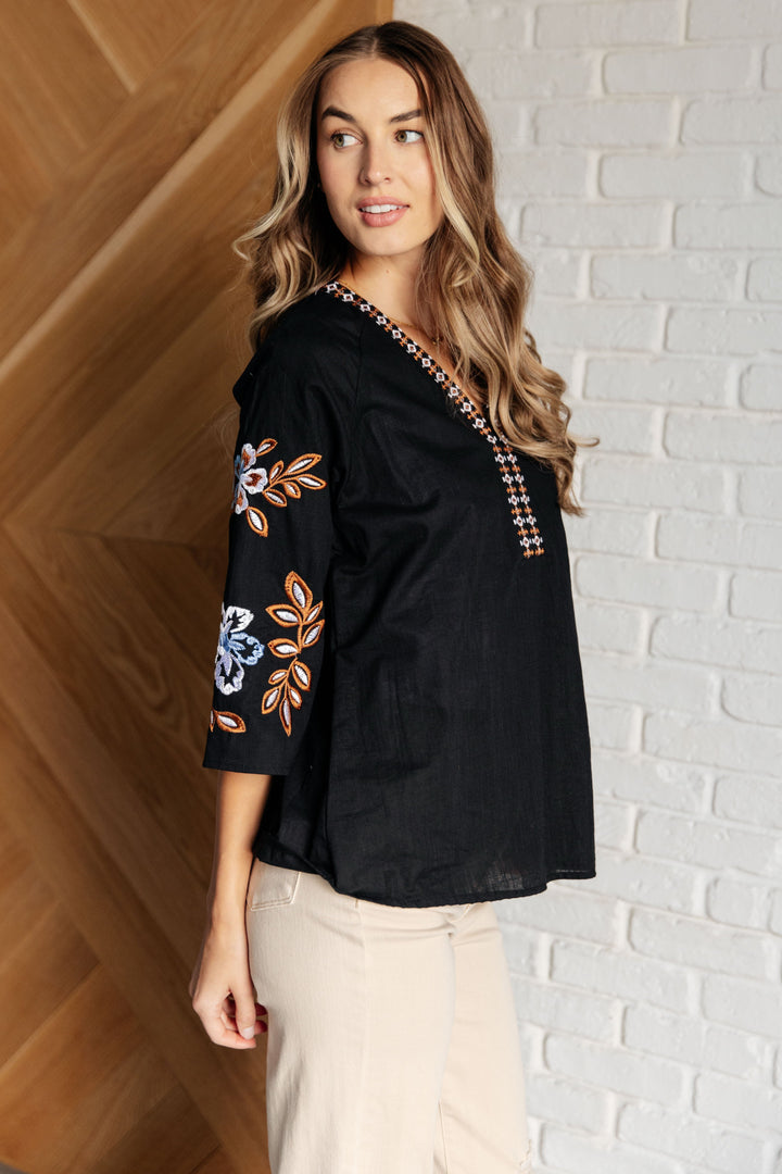 All In Me Embroidered V-Neck Blouse-Blouses-Ave Shops-[option4]-[option5]-[option6]-[option7]-[option8]-Shop-Boutique-Clothing-for-Women-Online