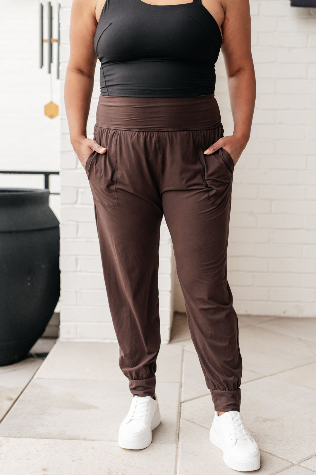 Rae Mode Always Accelerating Joggers in Espresso-Athleisure-Ave Shops-[option4]-[option5]-[option6]-[option7]-[option8]-Shop-Boutique-Clothing-for-Women-Online