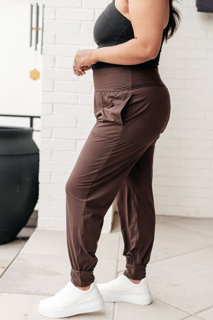 Rae Mode Always Accelerating Joggers in Espresso-Athleisure-Ave Shops-[option4]-[option5]-[option6]-[option7]-[option8]-Shop-Boutique-Clothing-for-Women-Online