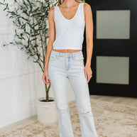 Judy Blue Alyse Mid Rise Destroy & Fray Hem Bootcut-Womens-Ave Shops-[option4]-[option5]-[option6]-[option7]-[option8]-Shop-Boutique-Clothing-for-Women-Online