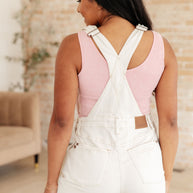 Anna High Rise Garment Dyed Cutoff Shortalls in Ecru-Denim-Ave Shops-[option4]-[option5]-[option6]-[option7]-[option8]-Shop-Boutique-Clothing-for-Women-Online