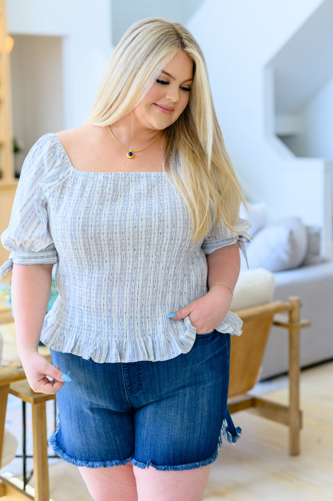 Anticipating More Smocked Blouse-Tops-Ave Shops-[option4]-[option5]-[option6]-[option7]-[option8]-Shop-Boutique-Clothing-for-Women-Online