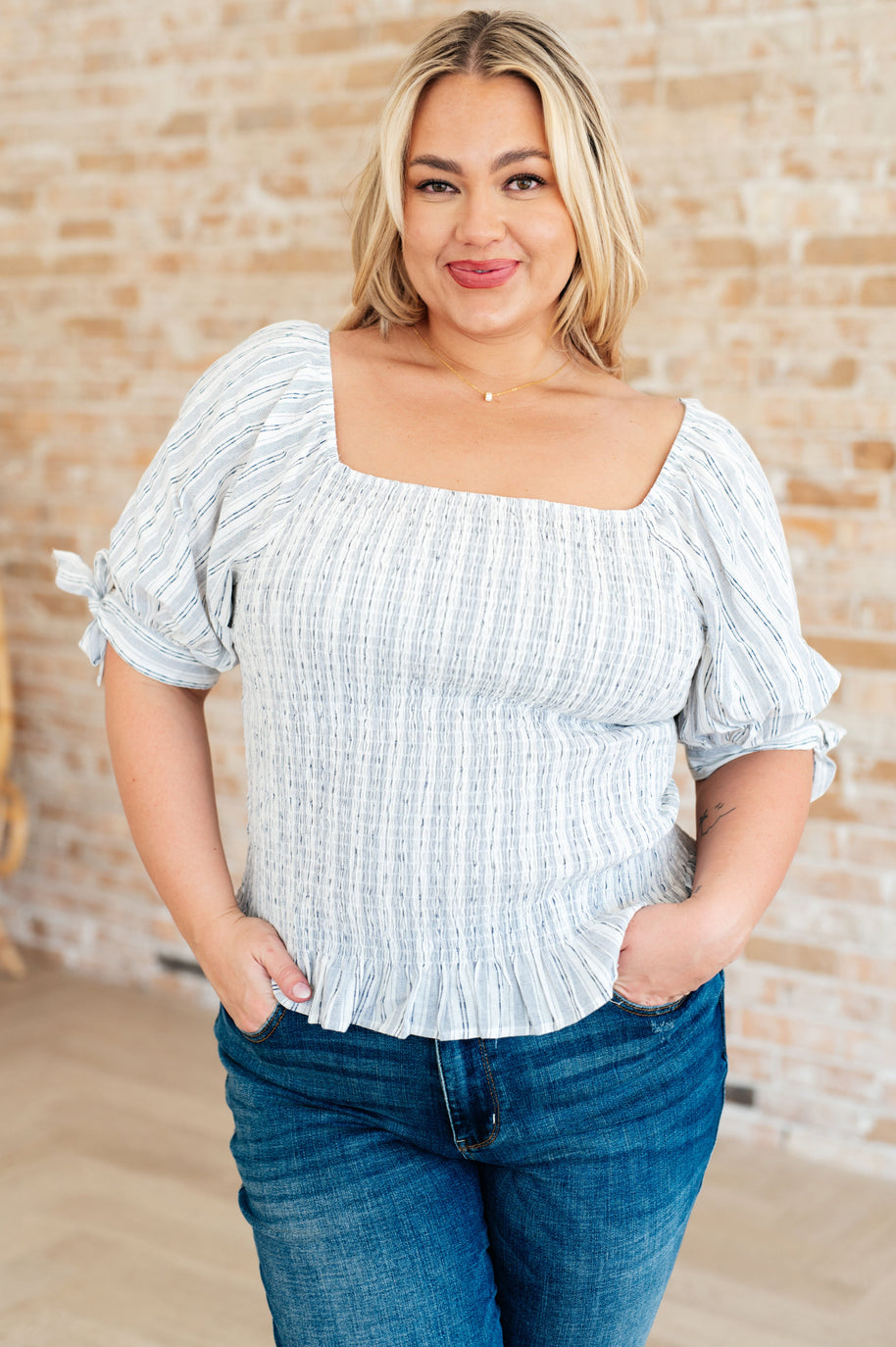 Anticipating More Smocked Blouse-Tops-Ave Shops-[option4]-[option5]-[option6]-[option7]-[option8]-Shop-Boutique-Clothing-for-Women-Online