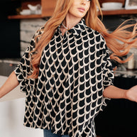 Art Deco Button Up Blouse-Tops-Ave Shops-[option4]-[option5]-[option6]-[option7]-[option8]-Shop-Boutique-Clothing-for-Women-Online