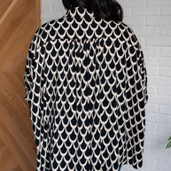 Art Deco Button Up Blouse-Tops-Ave Shops-[option4]-[option5]-[option6]-[option7]-[option8]-Shop-Boutique-Clothing-for-Women-Online