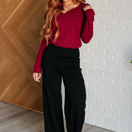 Ask A Question Ruched Sleeve Top-Tops-Ave Shops-[option4]-[option5]-[option6]-[option7]-[option8]-Shop-Boutique-Clothing-for-Women-Online