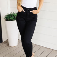 Judy Blue Audrey High Rise Control Top Classic Skinny Jeans in Black-Denim-Ave Shops-[option4]-[option5]-[option6]-[option7]-[option8]-Shop-Boutique-Clothing-for-Women-Online