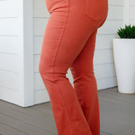 Autumn Mid Rise Slim Bootcut Jeans in Terracotta-Denim-Ave Shops-[option4]-[option5]-[option6]-[option7]-[option8]-Shop-Boutique-Clothing-for-Women-Online