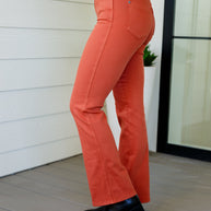 Autumn Mid Rise Slim Bootcut Jeans in Terracotta-Denim-Ave Shops-[option4]-[option5]-[option6]-[option7]-[option8]-Shop-Boutique-Clothing-for-Women-Online