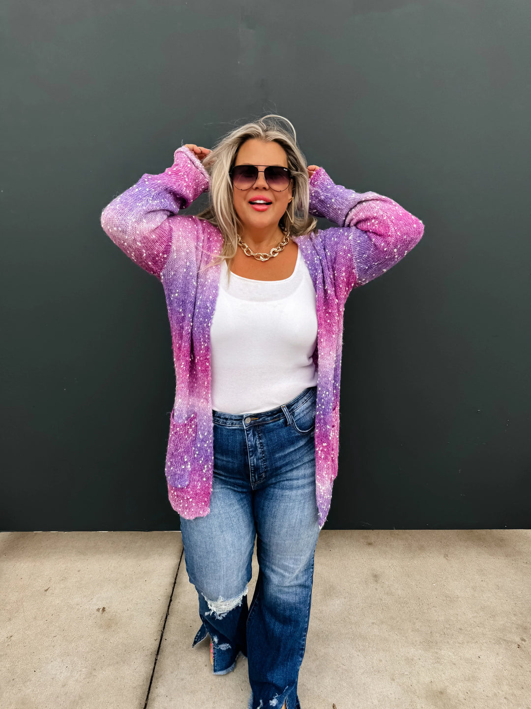 Blakeley Starstruck Ombre Cardigan in Three Colors-Womens-Ave Shops-[option4]-[option5]-[option6]-[option7]-[option8]-Shop-Boutique-Clothing-for-Women-Online