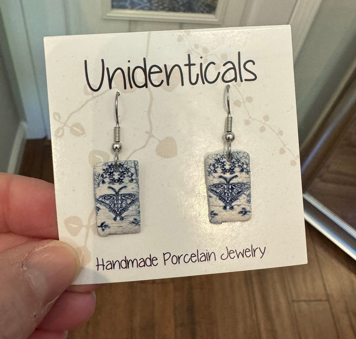 Handmade Pottery Earrings - Butterflies-Clay Fossils-Butterfly 1-[option4]-[option5]-[option6]-[option7]-[option8]-Shop-Boutique-Clothing-for-Women-Online