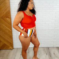 Bermuda Snap Up Swim Top in Red-Swimwear-Ave Shops-[option4]-[option5]-[option6]-[option7]-[option8]-Shop-Boutique-Clothing-for-Women-Online