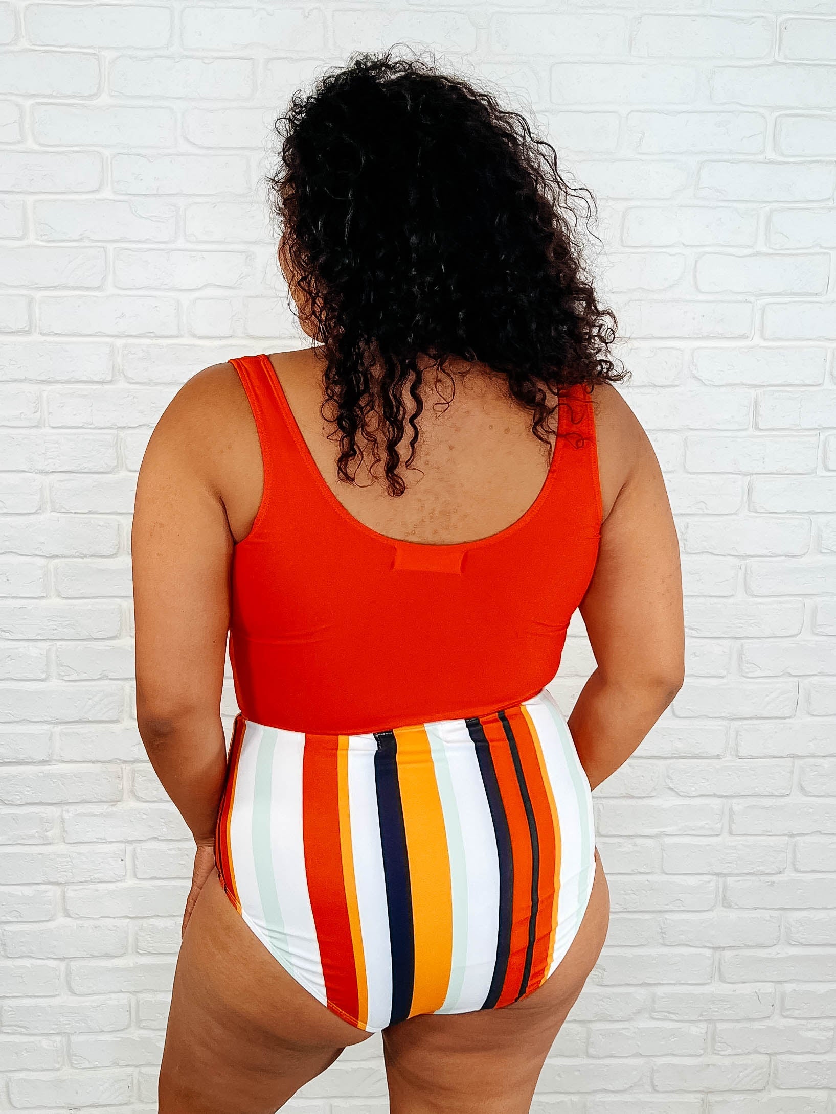 Bermuda Snap Up Swim Top in Red-Swimwear-Ave Shops-[option4]-[option5]-[option6]-[option7]-[option8]-Shop-Boutique-Clothing-for-Women-Online