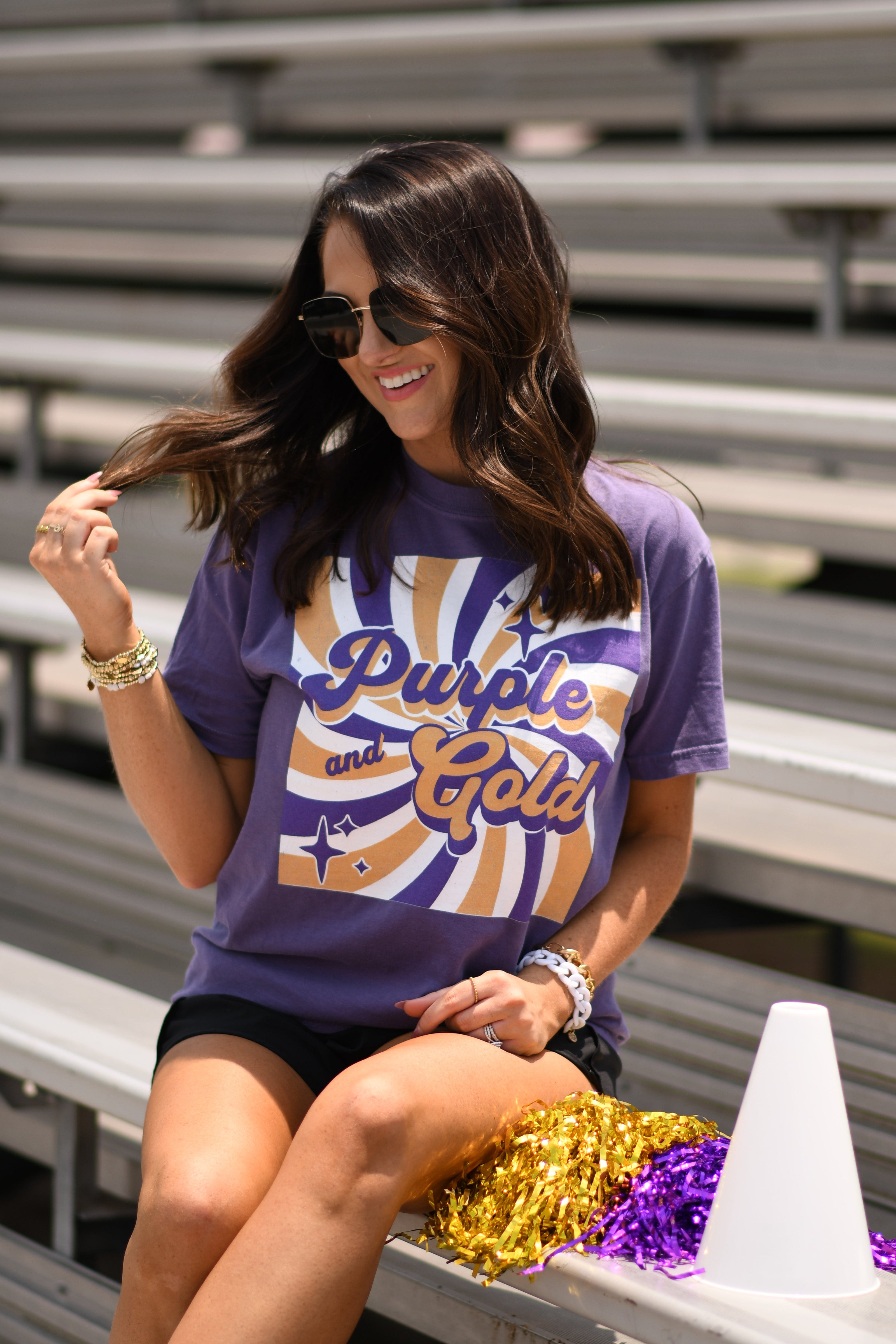 Purple and Gold Vibes Tee-P&PD Wholesale-[option4]-[option5]-[option6]-[option7]-[option8]-Shop-Boutique-Clothing-for-Women-Online