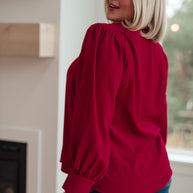 Back in Business V-Neck Blouse-Blouses-Ave Shops-[option4]-[option5]-[option6]-[option7]-[option8]-Shop-Boutique-Clothing-for-Women-Online