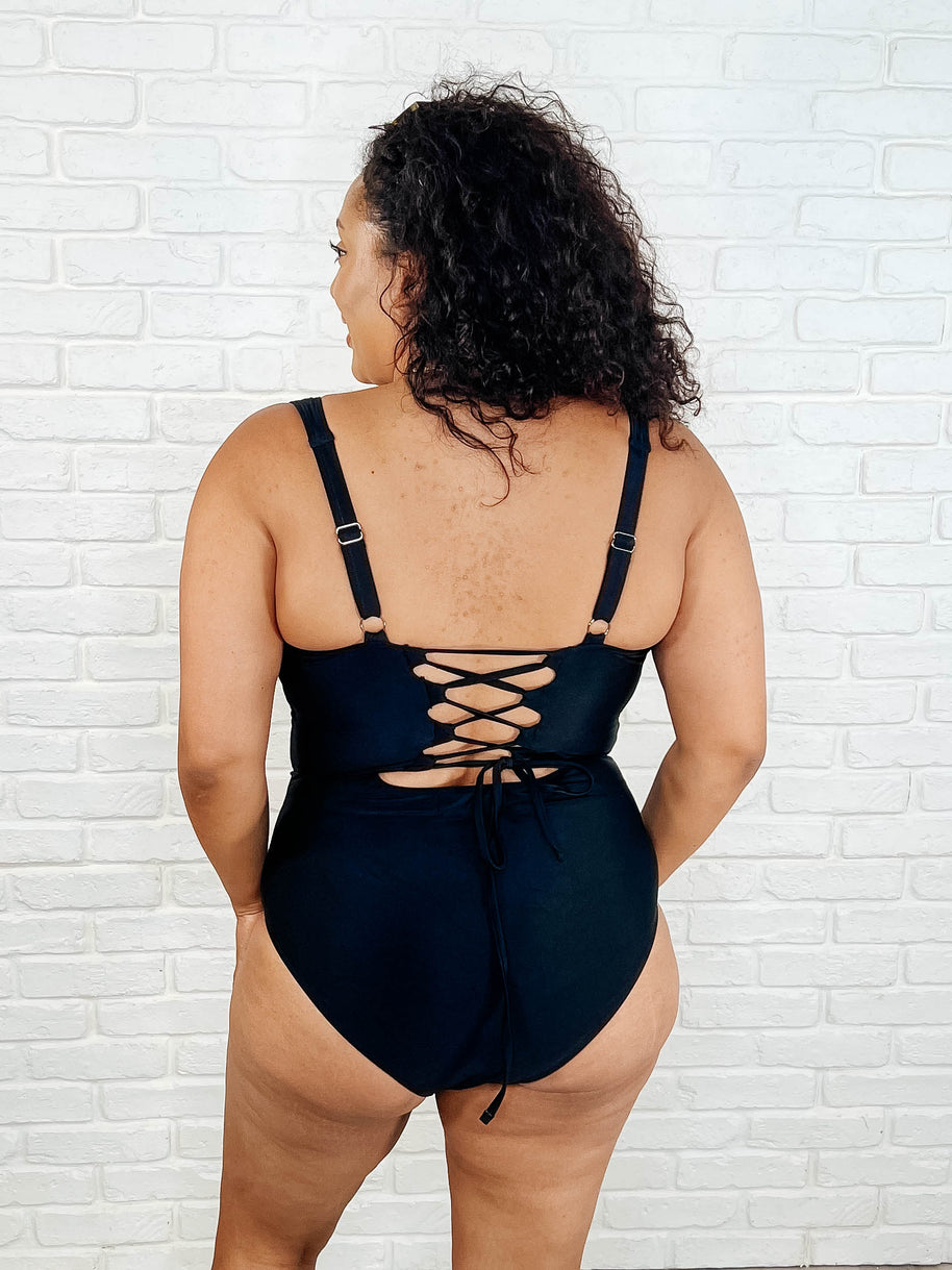 Barcelona Lace Up Swimsuit-Swimwear-Ave Shops-[option4]-[option5]-[option6]-[option7]-[option8]-Shop-Boutique-Clothing-for-Women-Online