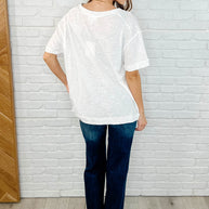 Basic Instinct Drop Shoulder V-Neck Tee in Ivory-Womens-Ave Shops-[option4]-[option5]-[option6]-[option7]-[option8]-Shop-Boutique-Clothing-for-Women-Online