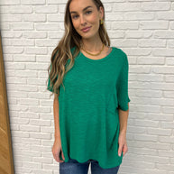 Basically Flowing Dolman Sleeve Top in Kelly Green-Womens-Ave Shops-[option4]-[option5]-[option6]-[option7]-[option8]-Shop-Boutique-Clothing-for-Women-Online