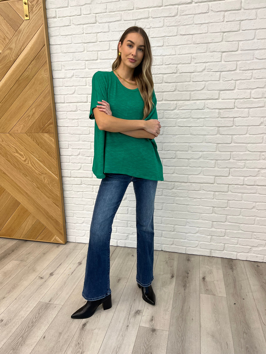 Basically Flowing Dolman Sleeve Top in Kelly Green-Womens-Ave Shops-[option4]-[option5]-[option6]-[option7]-[option8]-Shop-Boutique-Clothing-for-Women-Online