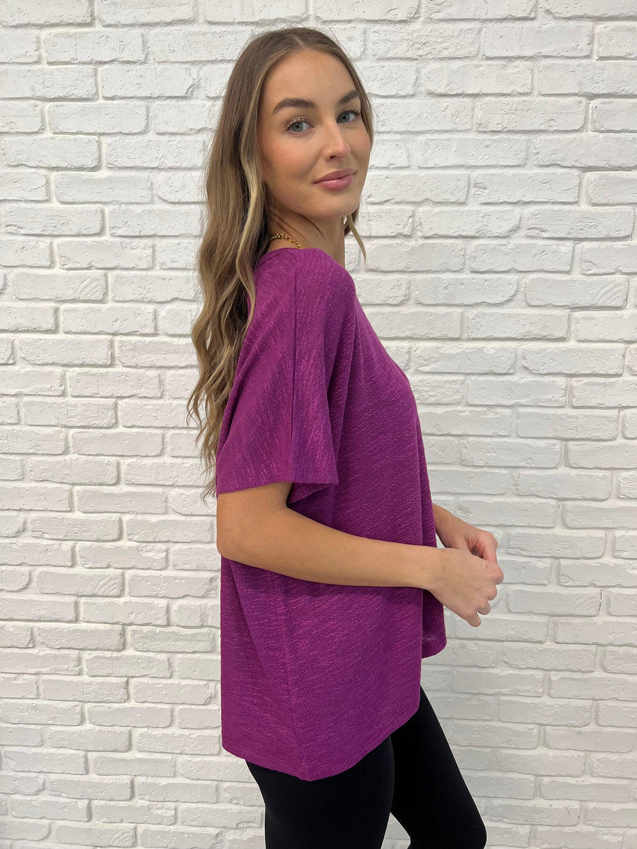 Basically Flowing Dolman Sleeve Top in Lt Plum-Womens-Ave Shops-[option4]-[option5]-[option6]-[option7]-[option8]-Shop-Boutique-Clothing-for-Women-Online