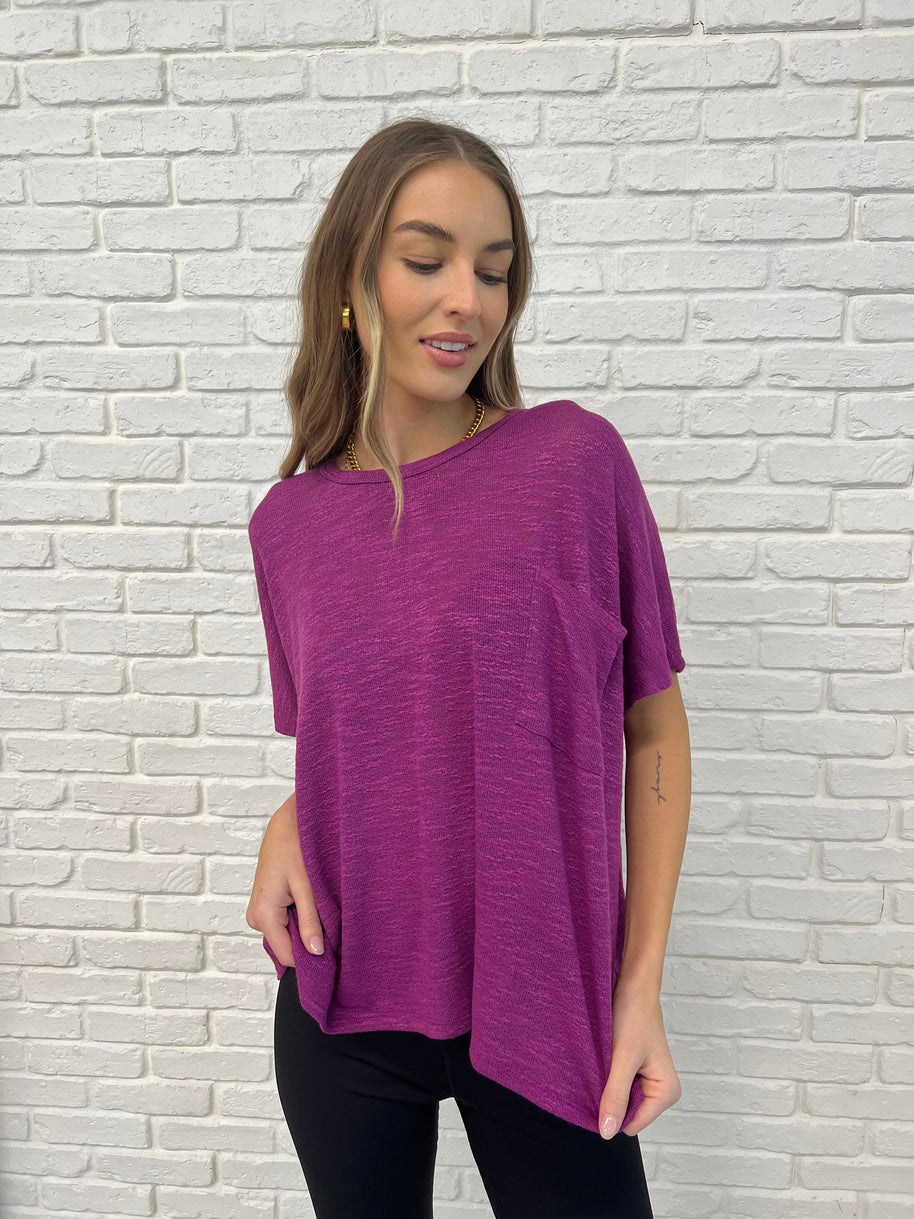 Basically Flowing Dolman Sleeve Top in Lt Plum-Womens-Ave Shops-[option4]-[option5]-[option6]-[option7]-[option8]-Shop-Boutique-Clothing-for-Women-Online