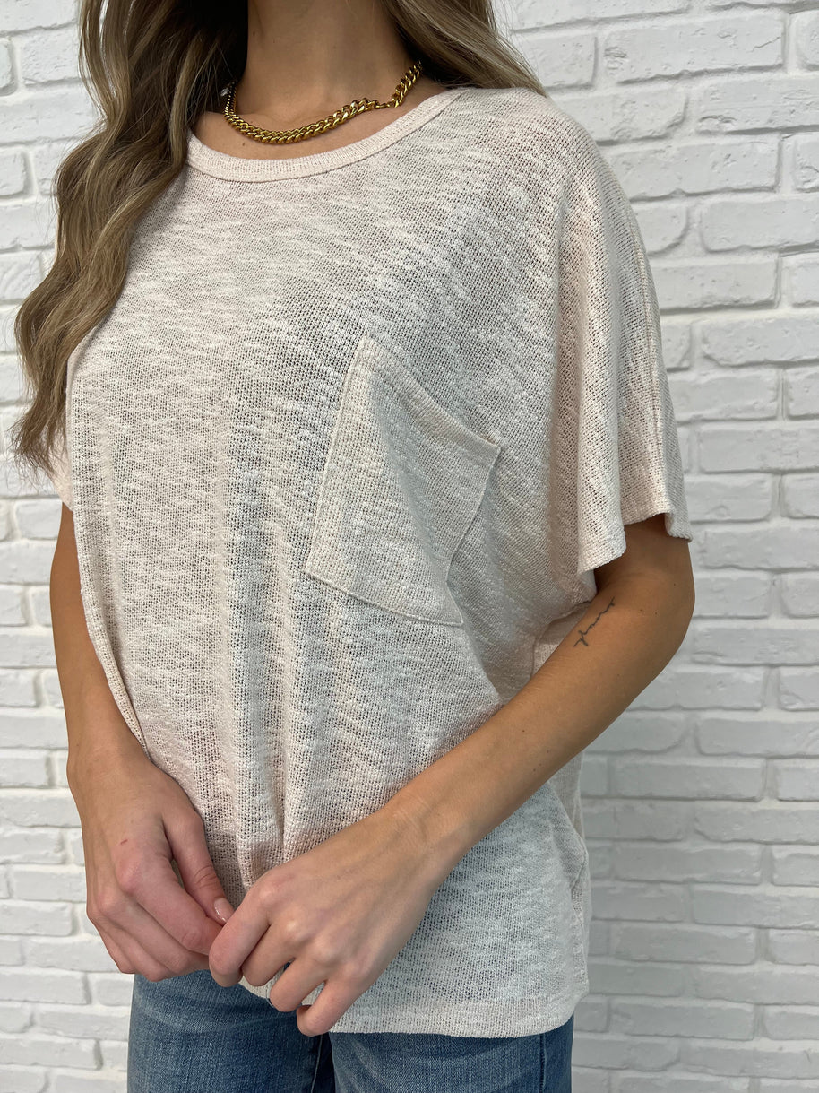 Basically Flowing Dolman Sleeve Top in Sand Beige-Womens-Ave Shops-[option4]-[option5]-[option6]-[option7]-[option8]-Shop-Boutique-Clothing-for-Women-Online