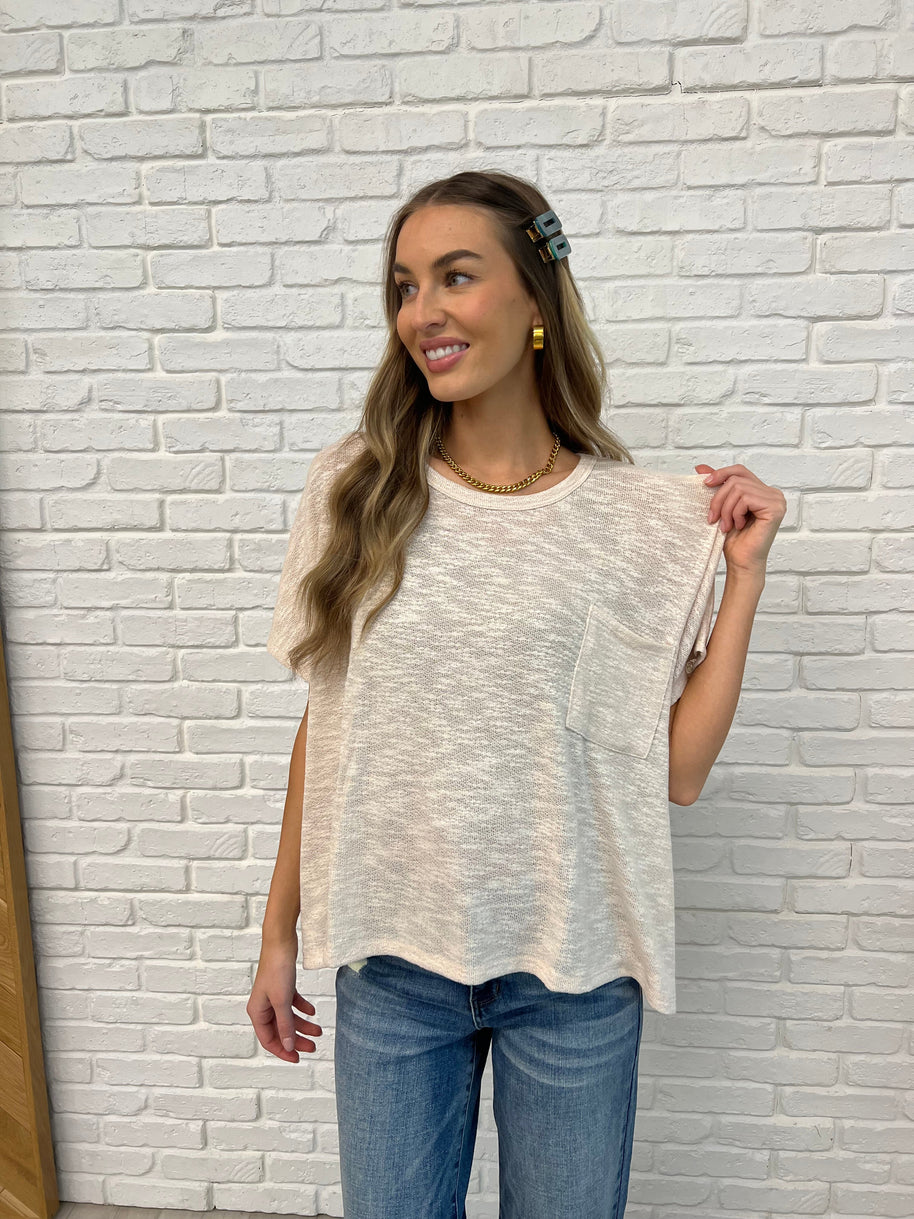 Basically Flowing Dolman Sleeve Top in Sand Beige-Womens-Ave Shops-[option4]-[option5]-[option6]-[option7]-[option8]-Shop-Boutique-Clothing-for-Women-Online