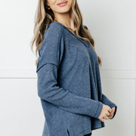 Zenana Basically Freezing Brushed Hacci Top in Dusty Blue-Tops-Ave Shops-[option4]-[option5]-[option6]-[option7]-[option8]-Shop-Boutique-Clothing-for-Women-Online