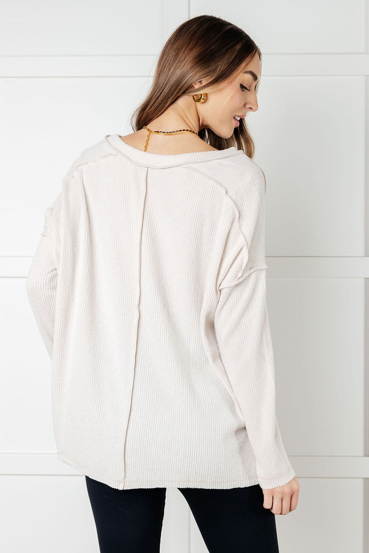 Zenana Basically Freezing Brushed Hacci Top in Sand Beige-Tops-Ave Shops-[option4]-[option5]-[option6]-[option7]-[option8]-Shop-Boutique-Clothing-for-Women-Online