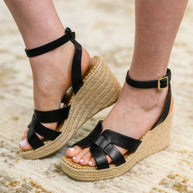 Behold Black Braided Twine Wedge-Womens-Ave Shops-[option4]-[option5]-[option6]-[option7]-[option8]-Shop-Boutique-Clothing-for-Women-Online