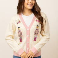 Beige and Pink Nutcracker Sweater-Womens-Ave Shops-[option4]-[option5]-[option6]-[option7]-[option8]-Shop-Boutique-Clothing-for-Women-Online