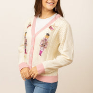 Beige and Pink Nutcracker Sweater-Womens-Ave Shops-[option4]-[option5]-[option6]-[option7]-[option8]-Shop-Boutique-Clothing-for-Women-Online