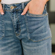 Bella High Waist Soft Barrel Stitch Thru Pocket-Womens-Ave Shops-[option4]-[option5]-[option6]-[option7]-[option8]-Shop-Boutique-Clothing-for-Women-Online