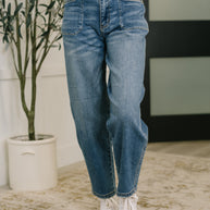 Bella High Waist Soft Barrel Stitch Thru Pocket-Womens-Ave Shops-[option4]-[option5]-[option6]-[option7]-[option8]-Shop-Boutique-Clothing-for-Women-Online