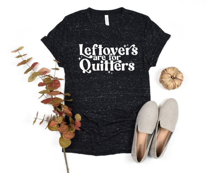 Leftovers Are For Quitters V-Neck Graphic Tee-Womens-Ave Shops-[option4]-[option5]-[option6]-[option7]-[option8]-Shop-Boutique-Clothing-for-Women-Online