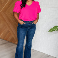 Belong Together Puff Sleeve Blouse-Blouses-Ave Shops-[option4]-[option5]-[option6]-[option7]-[option8]-Shop-Boutique-Clothing-for-Women-Online