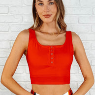 Bermuda Snap Up Swim Top in Red-Swimwear-Ave Shops-[option4]-[option5]-[option6]-[option7]-[option8]-Shop-Boutique-Clothing-for-Women-Online