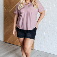 Best Chance Pleat Front Blouse-Tops-Ave Shops-[option4]-[option5]-[option6]-[option7]-[option8]-Shop-Boutique-Clothing-for-Women-Online