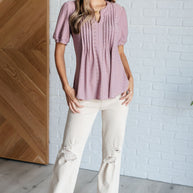 Best Chance Pleat Front Blouse-Tops-Ave Shops-[option4]-[option5]-[option6]-[option7]-[option8]-Shop-Boutique-Clothing-for-Women-Online