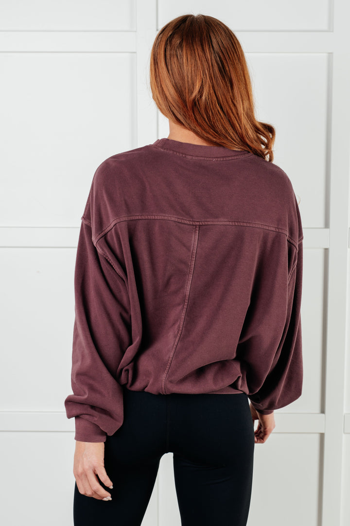 Zenana Beyond the Basics Pullover in Eggplant-Tops-Ave Shops-[option4]-[option5]-[option6]-[option7]-[option8]-Shop-Boutique-Clothing-for-Women-Online