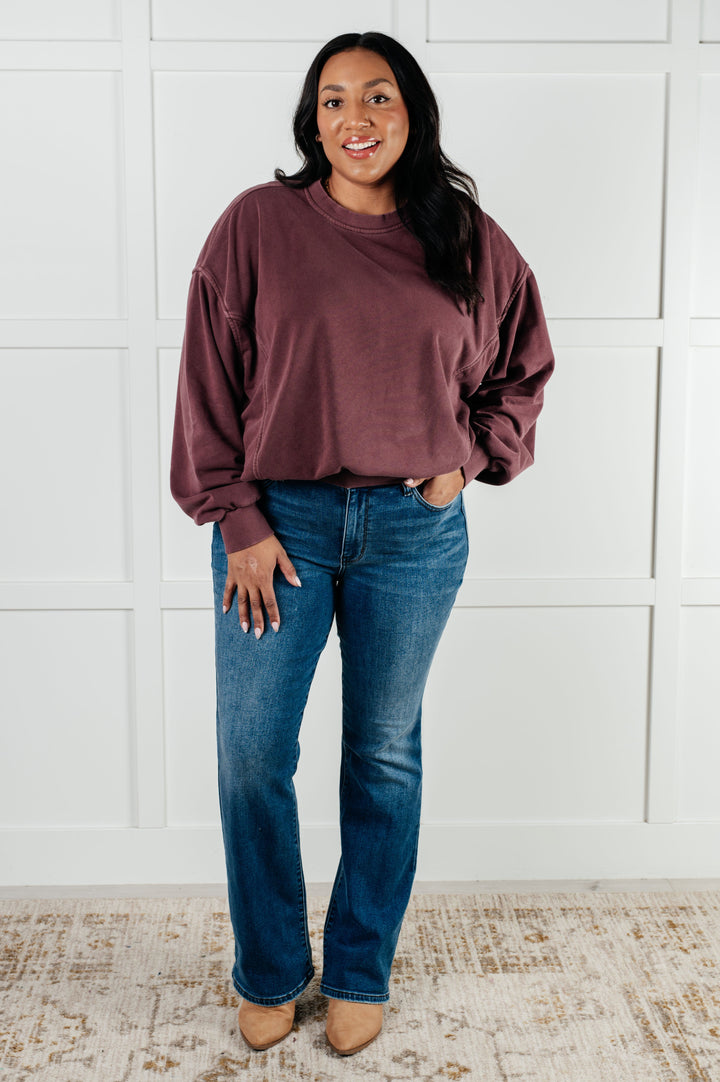 Zenana Beyond the Basics Pullover in Eggplant-Tops-Ave Shops-[option4]-[option5]-[option6]-[option7]-[option8]-Shop-Boutique-Clothing-for-Women-Online