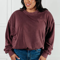 Zenana Beyond the Basics Pullover in Eggplant-Tops-Ave Shops-[option4]-[option5]-[option6]-[option7]-[option8]-Shop-Boutique-Clothing-for-Women-Online